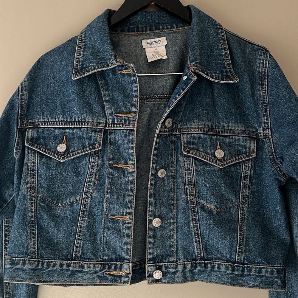Vintage Esprit Cropped Jean Jacket - Picture 4 of 6